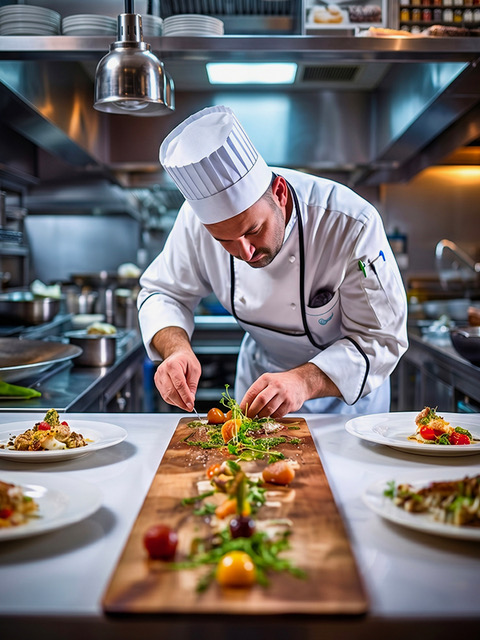 Restaurateur en service